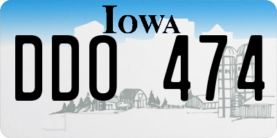 IA license plate DDO474