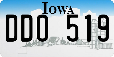 IA license plate DDO519