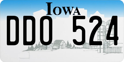 IA license plate DDO524