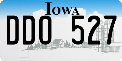 IA license plate DDO527