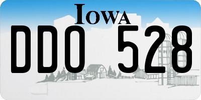 IA license plate DDO528