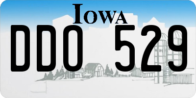 IA license plate DDO529