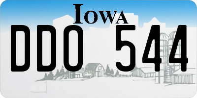 IA license plate DDO544