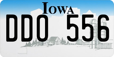 IA license plate DDO556