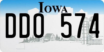 IA license plate DDO574