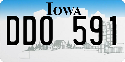 IA license plate DDO591