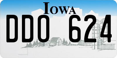 IA license plate DDO624