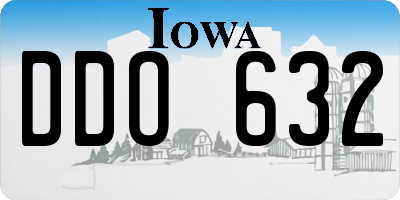 IA license plate DDO632