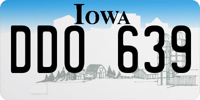 IA license plate DDO639