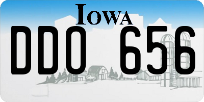 IA license plate DDO656