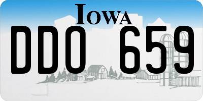 IA license plate DDO659