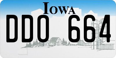 IA license plate DDO664