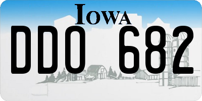 IA license plate DDO682