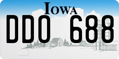 IA license plate DDO688