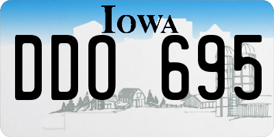 IA license plate DDO695