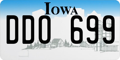 IA license plate DDO699