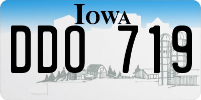 IA license plate DDO719