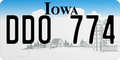 IA license plate DDO774