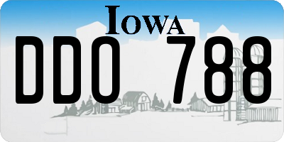 IA license plate DDO788
