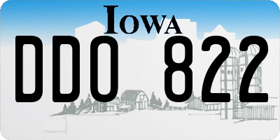 IA license plate DDO822