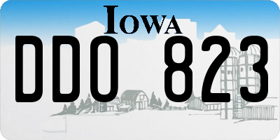 IA license plate DDO823