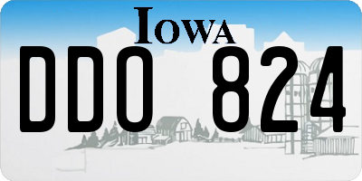 IA license plate DDO824