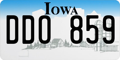 IA license plate DDO859