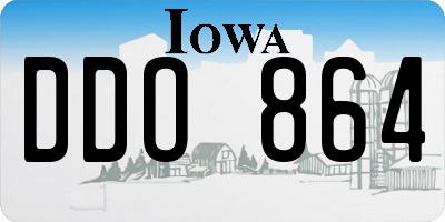 IA license plate DDO864