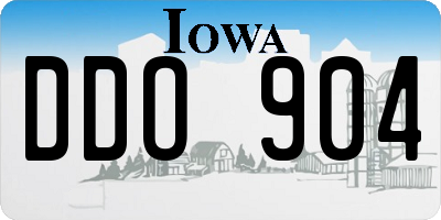 IA license plate DDO904