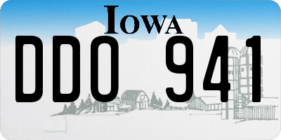 IA license plate DDO941