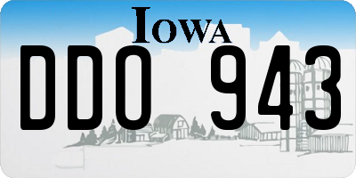 IA license plate DDO943