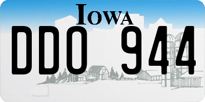 IA license plate DDO944