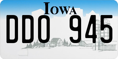 IA license plate DDO945