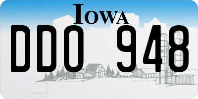 IA license plate DDO948