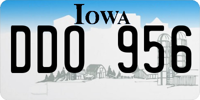 IA license plate DDO956