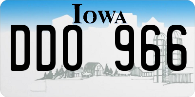 IA license plate DDO966