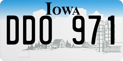 IA license plate DDO971