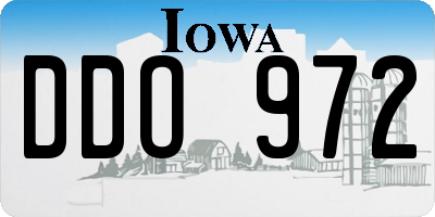 IA license plate DDO972