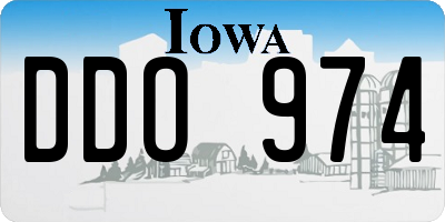 IA license plate DDO974
