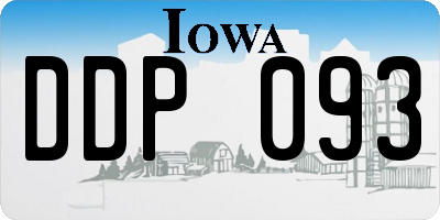 IA license plate DDP093