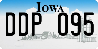 IA license plate DDP095