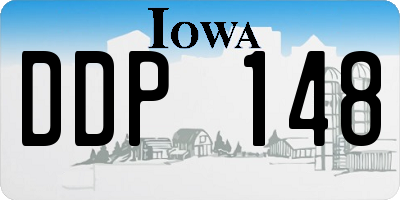 IA license plate DDP148
