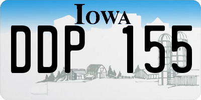 IA license plate DDP155