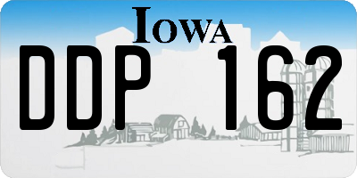 IA license plate DDP162