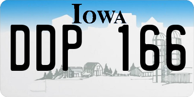 IA license plate DDP166