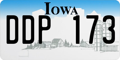 IA license plate DDP173