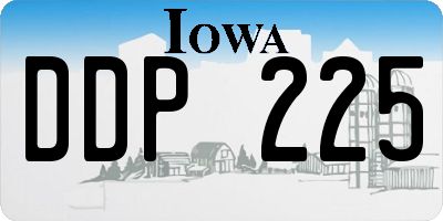 IA license plate DDP225