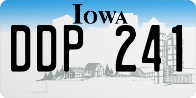 IA license plate DDP241