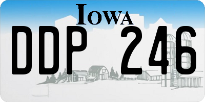 IA license plate DDP246
