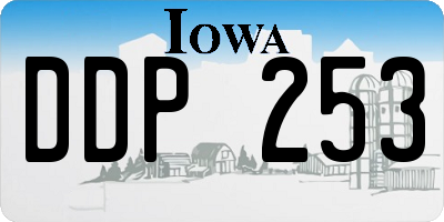 IA license plate DDP253